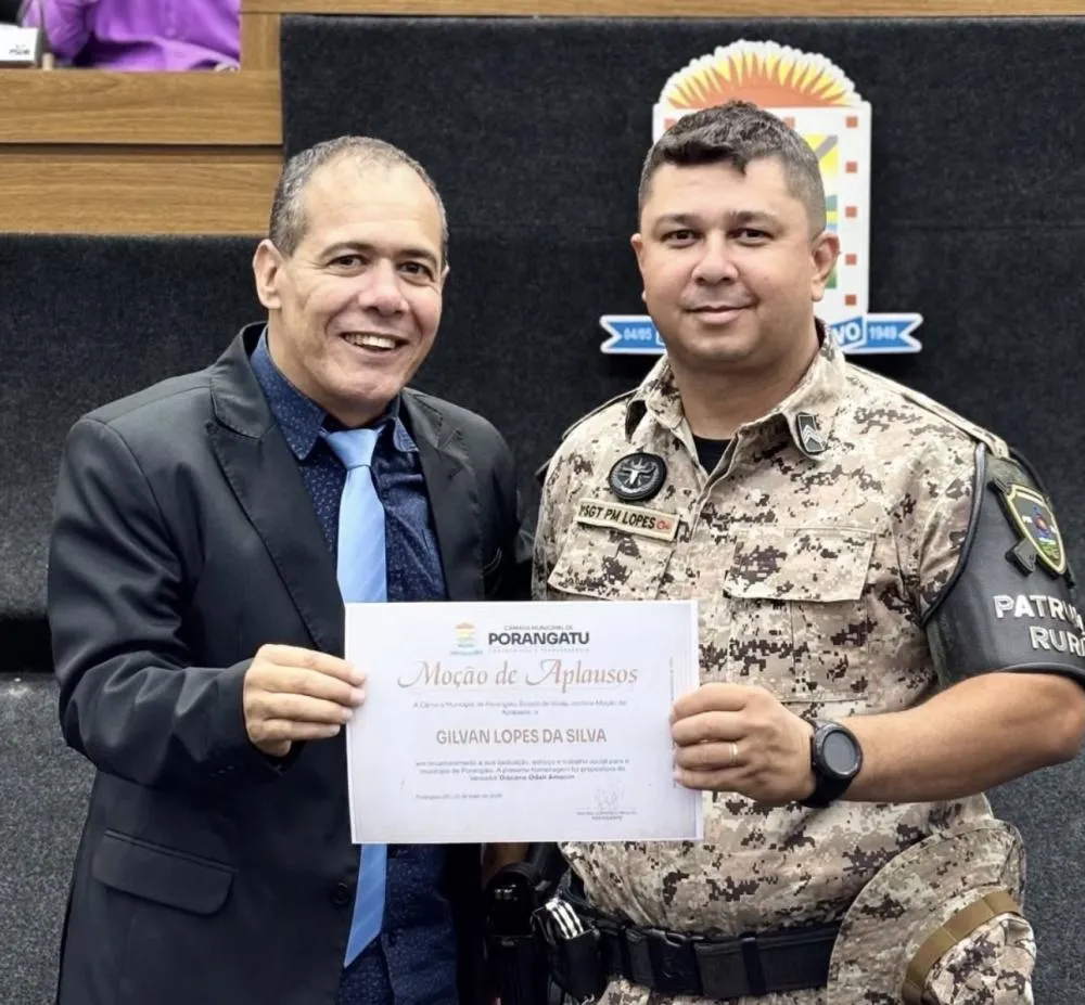 Sargento da PMTO recebe Moção de Aplausos na Câmara de Porangatu-GO por ato heroico que salvou vidas em evento